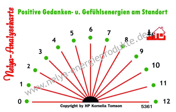 Nelya-Analysekarte - Pendelkarte - Standortanalyse - Positive Gedanken- und Gefühlsenergien #5361